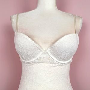 Victoria's secret white lace lingerie